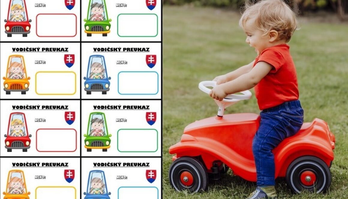 AKTIVITA – Detská AUTOŠKOLA a vodičský preukaz na stiahnutie